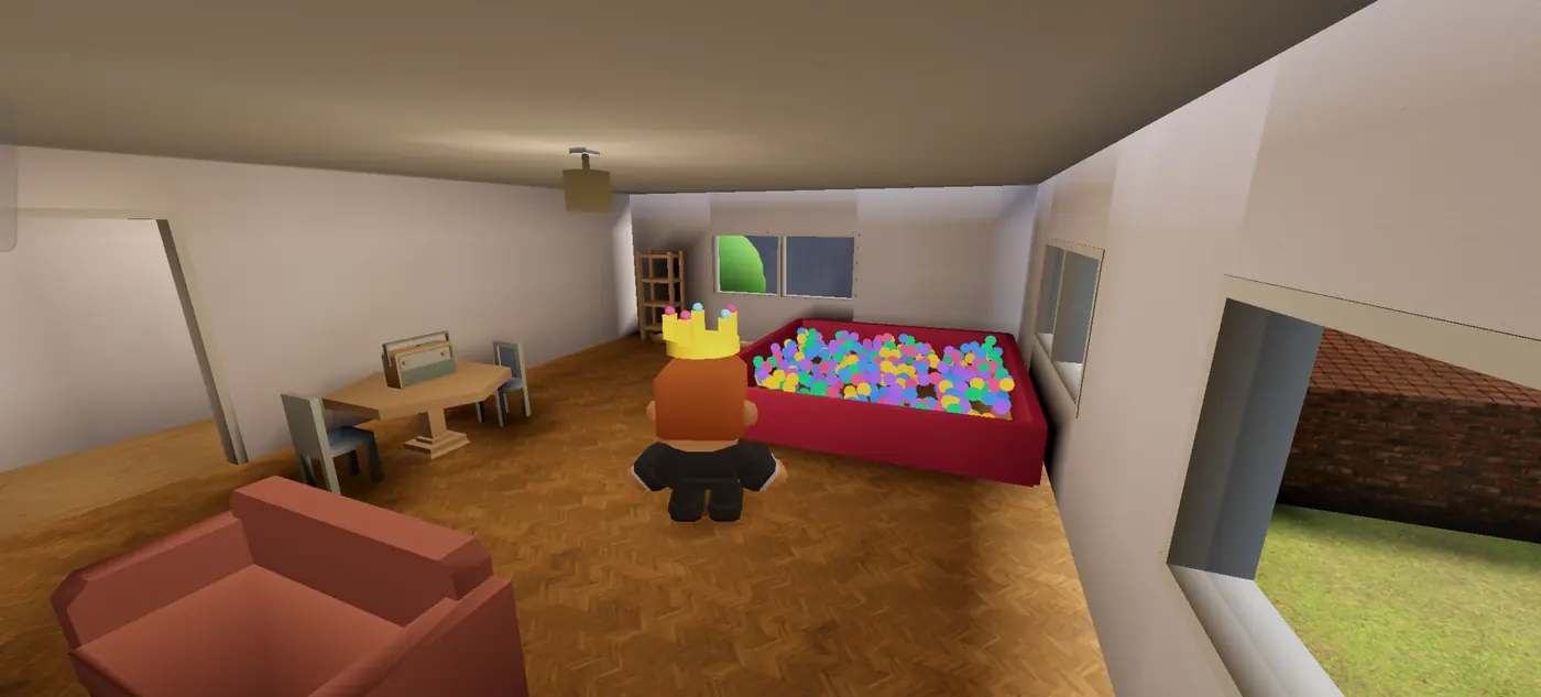 The play room with a ball pit